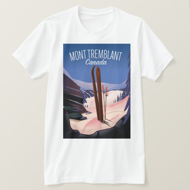 T-shirt Mont Tremblant Ski Canada (Design devant)