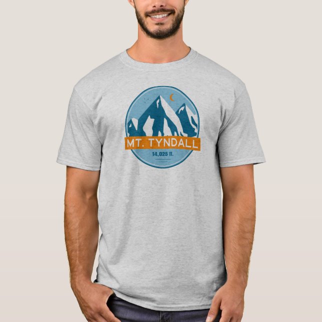 T-shirt Mont Tyndall Californie Stars Moon (Devant)