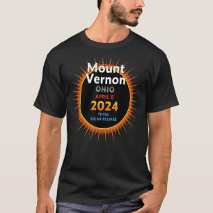 T-shirt Mont Vernon Ohio OH total Éclipse solaire 2024 2