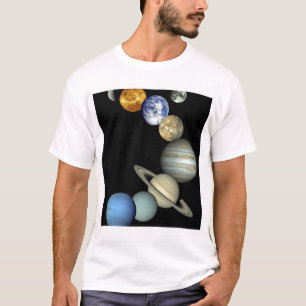 T-shirt Montage de système solaire