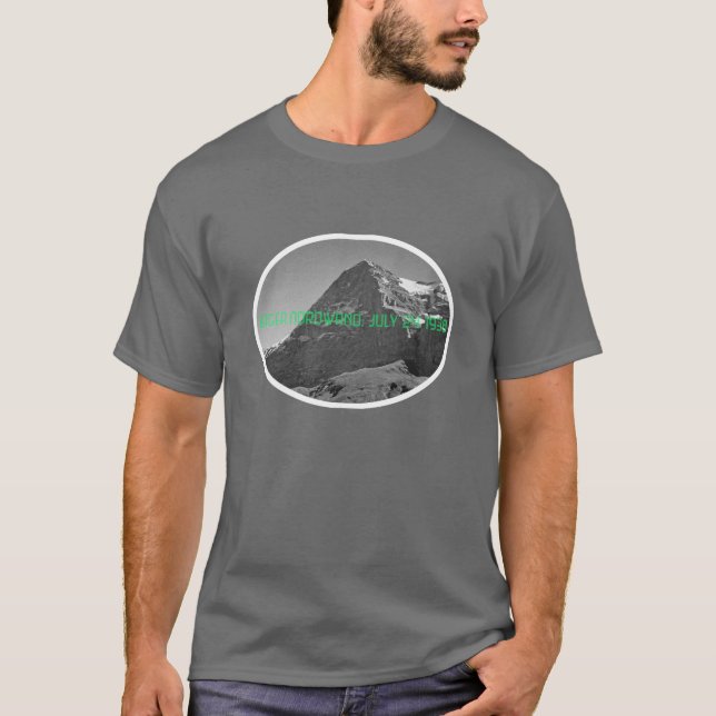 T-shirt Montagne de l'Eiger de la face nord (Devant)