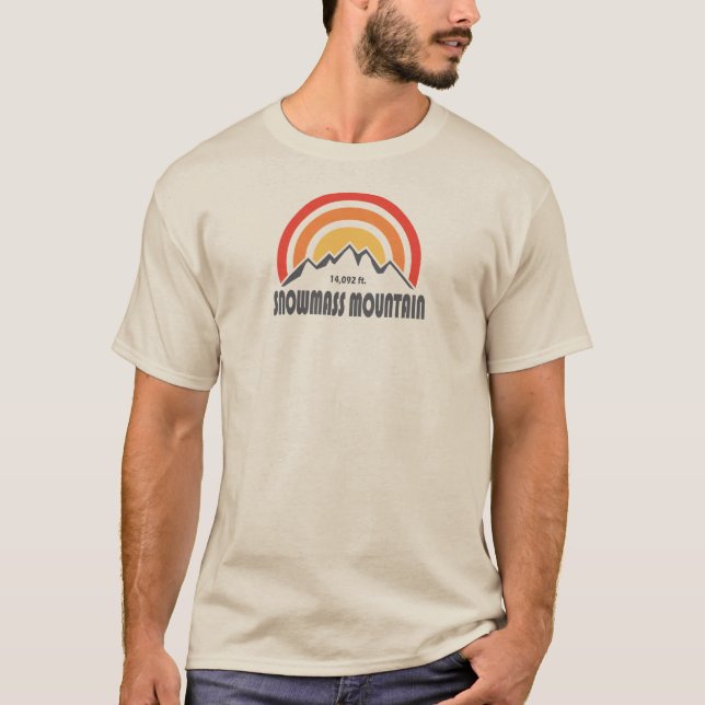 T-shirt Montagne de neige (Devant)