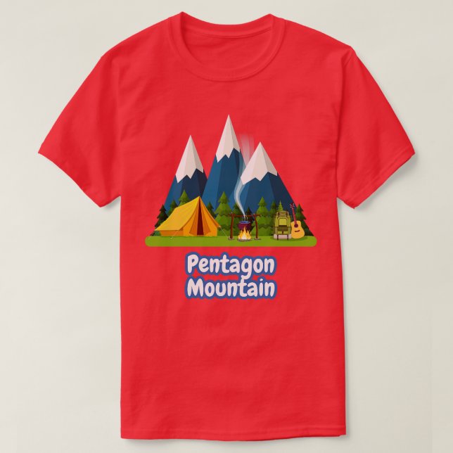 T-shirt Montagne du Pentagone (Design devant)