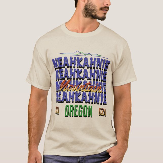 T-shirt Montagne Neahkahnie, Oregon (Devant)