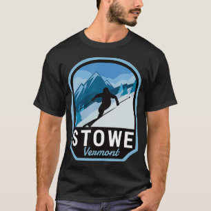 T-shirt Montagne skiable de Stowe Vermont