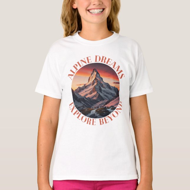T-shirt montagnes (Devant)
