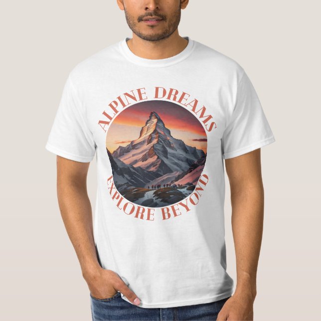 T-shirt montagnes (Devant)
