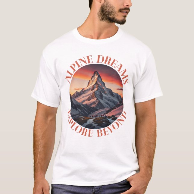 T-shirt montagnes (Devant)