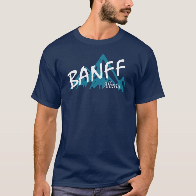 T-shirt Montagnes Banff Alberta (Devant)