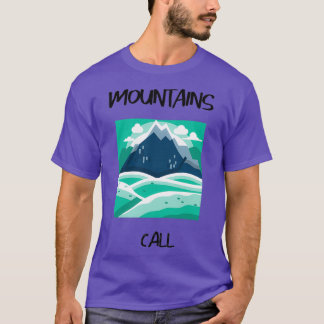 T-shirt Montagnes Call Green Design