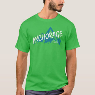 T-shirt Montagnes d'Anchorage en Alaska
