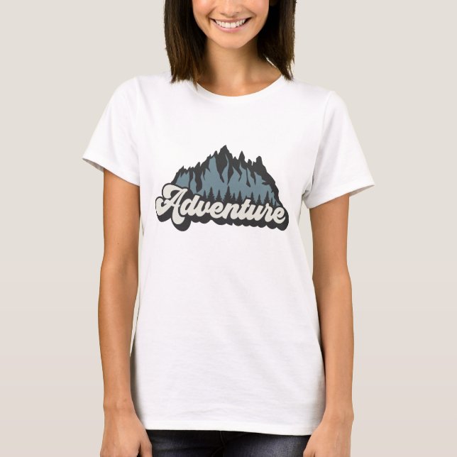 T-shirt Montagnes d'aventure (Devant)