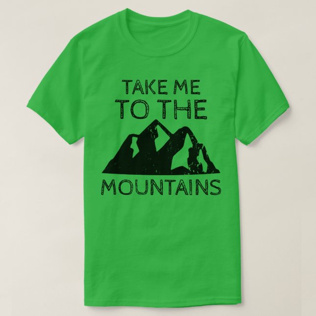 T-shirt Montagnes de randonnée (Design devant)