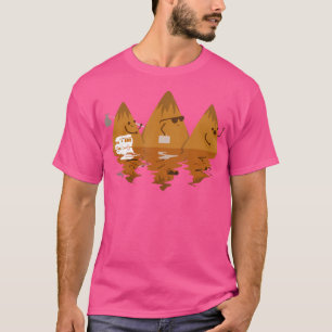 T-shirt Montagnes - Drôle - Vacances - Camping - Voyage -