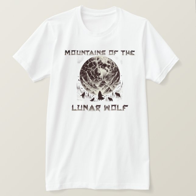 T-shirt Montagnes du loup lunaire (Design devant)