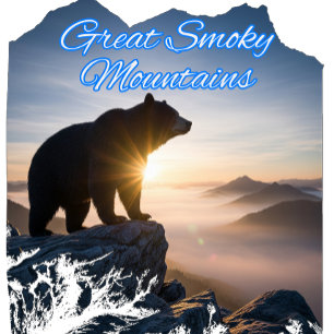 T-shirt Montagnes fumantes Ours noir