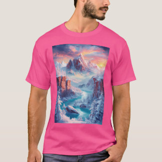 T-shirt Montagnes Rocheuses enneigées actives