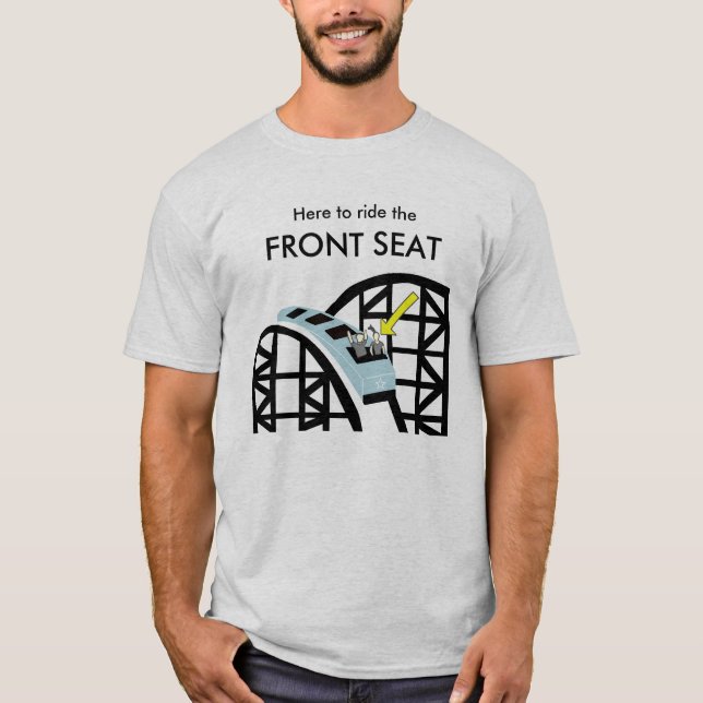 T-shirt Montagnes russes siège avant (Devant)