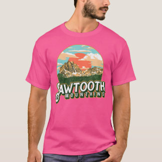 T-shirt Montagnes Sawtooth Idaho