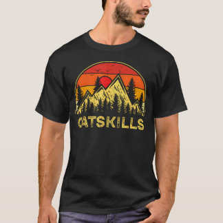T-shirt Montagnes Vintage Catskills New York Nature