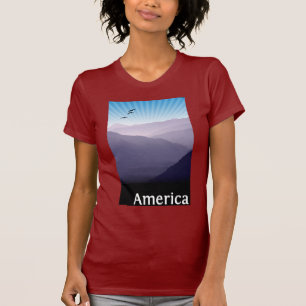 T-shirt Montagnes violettes