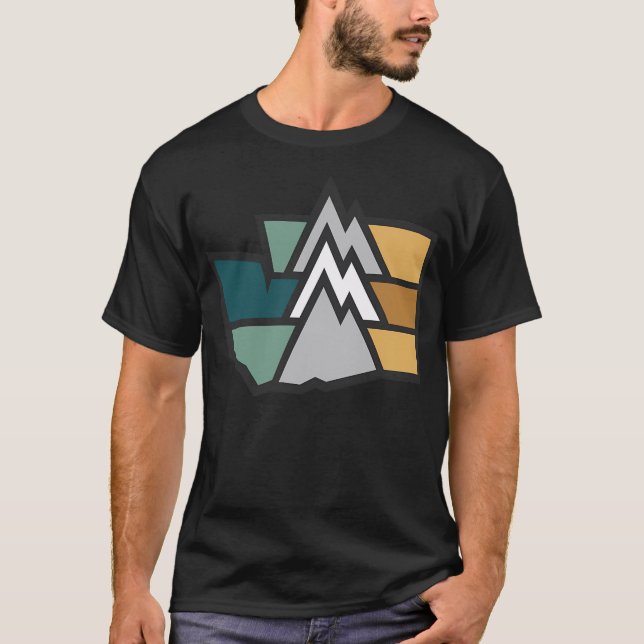 T-shirt Montagnes Washington (Devant)