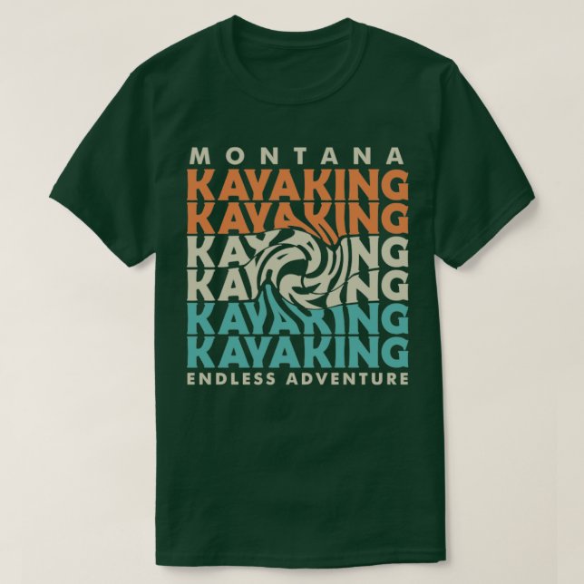 T-shirt montana kayak aventure1 (Design devant)