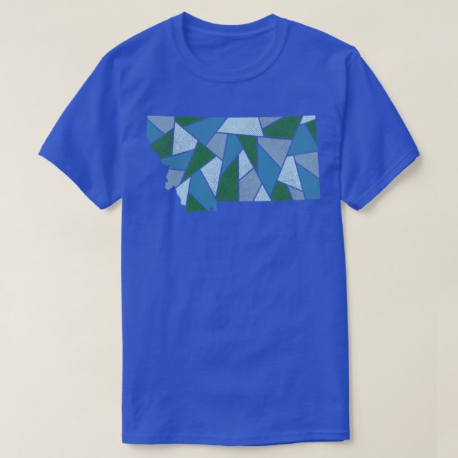 T-shirt Montana Mosaic Alpine Trail (Design devant)
