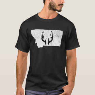 T-shirt Montana MT Deer Hunting Shed Antlers