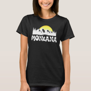 T-shirt Montana Retro Vintage extérieur Montagne Graphique