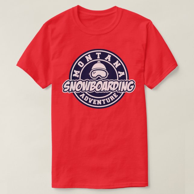 T-shirt Montana snowboard (Design devant)