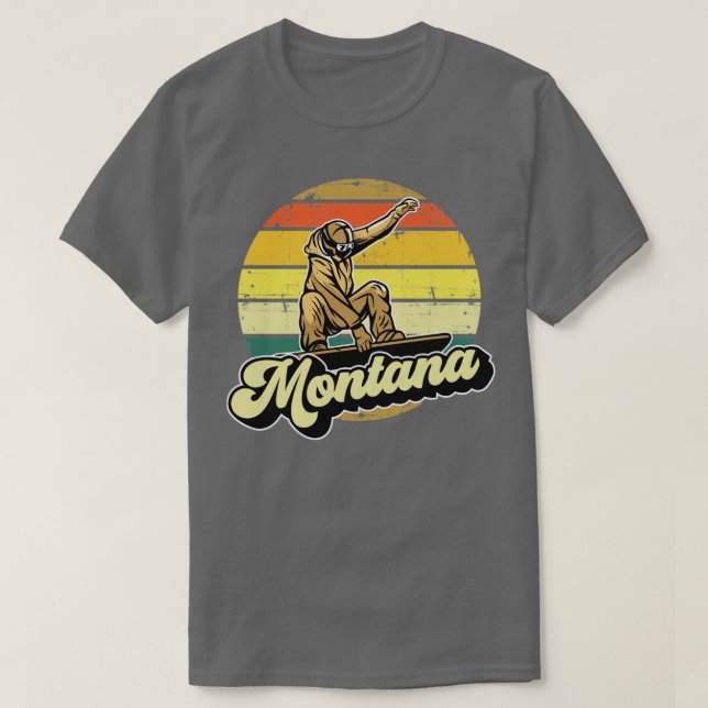 T-shirt Montana snowboard (Design devant)