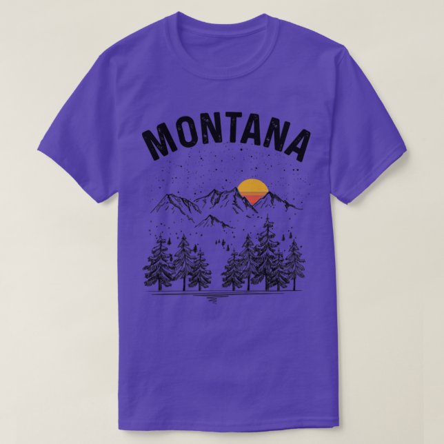 T-shirt Montana State Vintage Retro (Design devant)