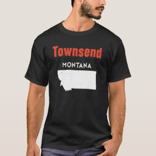 T-shirt Montana Usa State America Travel Montanan Townsend