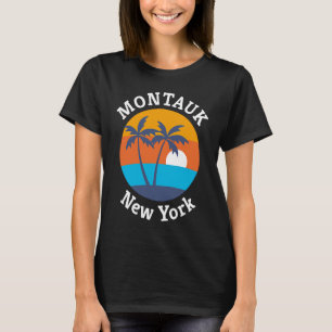 T-shirt Montauk Beach New York Summer Vacances Souvenir