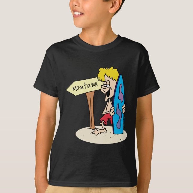 T-shirt Montauk Surfer Dude (Devant)