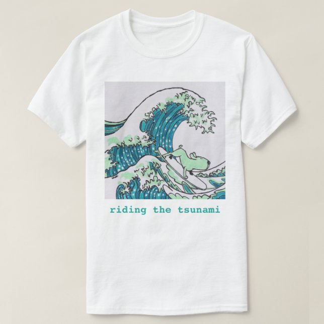 T-shirt Monte du tsunami (Design devant)
