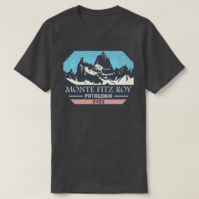 T-shirt Monte Fitz Roy Patagonia (Design devant)