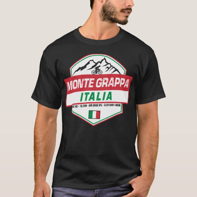 T-shirt Monte Grappa Cyclisme Italie (Devant)