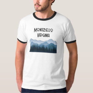 T-shirt Montebello VA Blue Ridge Mountains Custom Blue