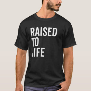 T-shirt Montée À La Vie Chemise Christian Baptême Nouveau 