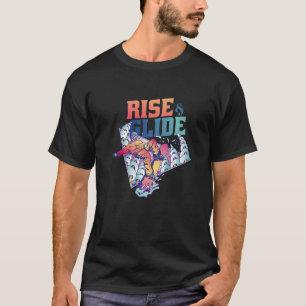 T-shirt Montée et descente Hiver Sport Montagne Snowboard