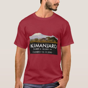 T-shirt Montée personnalisée du Kilimandjaro Montée commém