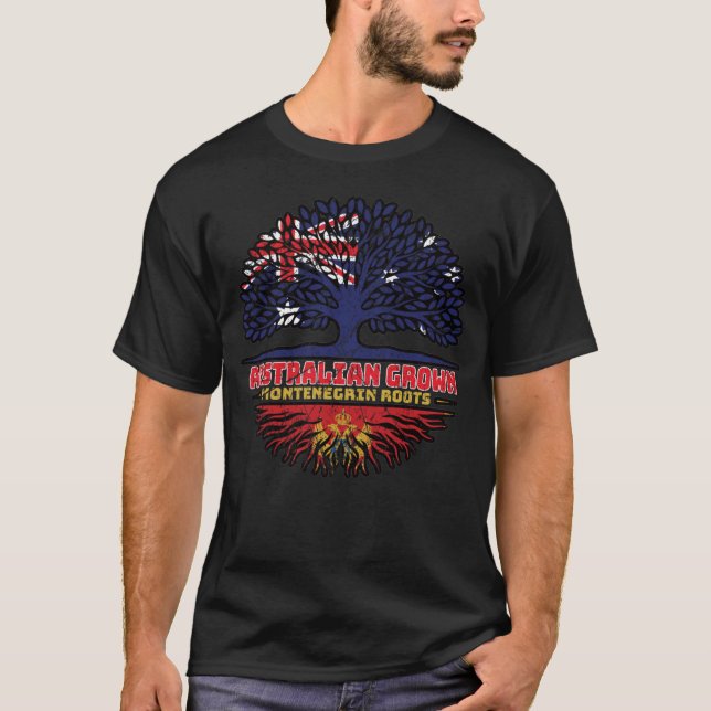 T-shirt Monténégro Montenegro Australian Tree (Devant)