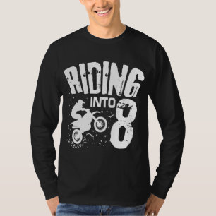 T-shirt Monter Dans 8 Drôle Dirt Vélo huitième Anniversair