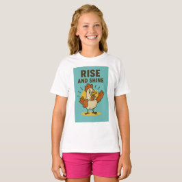 T-shirt Monter et briller Joyeux poulet