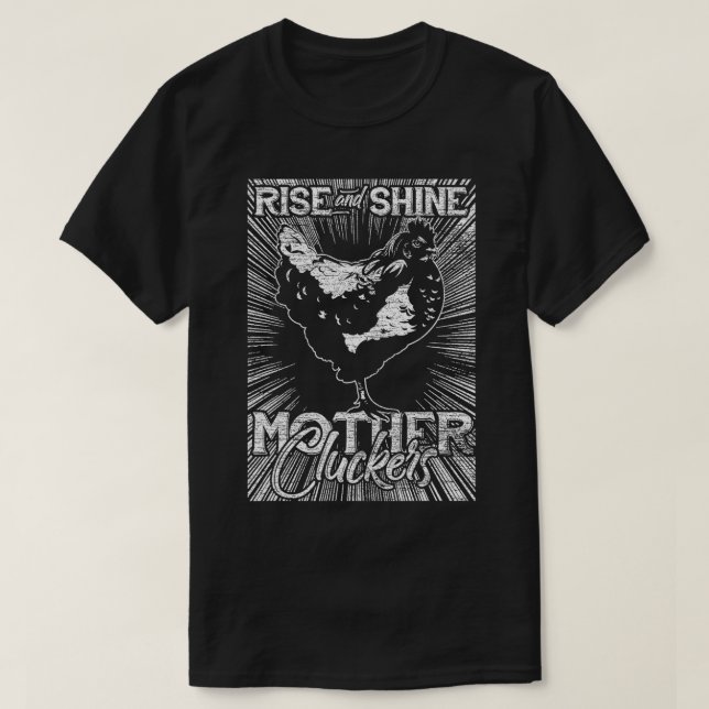T-shirt Monter Et Briller Mère Cluckers Poulet (Design devant)