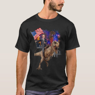 T-shirt Monter Un Dinosaure T-rex Soutenir Trump 2020