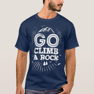 T-shirt Monter un rocher escalade