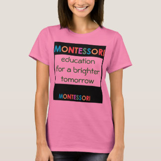 T-shirt Montessori pour un demain brillant Dames Ringer T